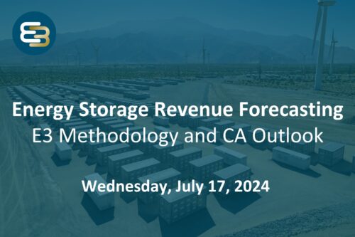 Webinar Recording: E3’s Views on the California Storage Market